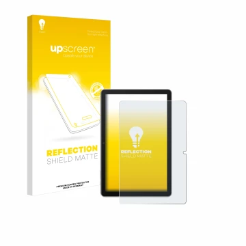 Front side of a product packaging with the brand logo upscreen. Next to it is the device Blackview Tab 70 shown with the corre