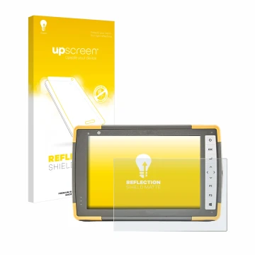 Front side of a product packaging with the brand logo upscreen. Next to it is the device Topcon FC-6000 shown with the corresp