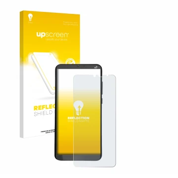 Front side of a product packaging with the brand logo upscreen. Next to it is the device Brondi Amico XL shown with the corres