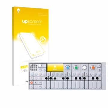 Front side of a product packaging with the brand logo upscreen. Next to it is the device Teenage Engineering OP-1 Sampler & Co