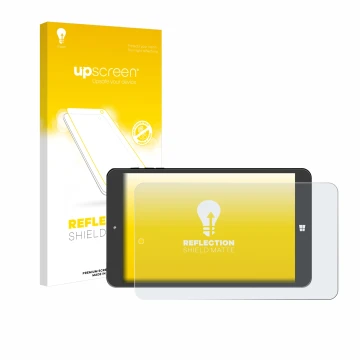 Front side of a product packaging with the brand logo upscreen. Next to it is the device SZTPS Tablet 8