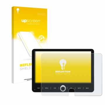 Front side of a product packaging with the brand logo upscreen. Next to it is the device Dynavin D9-T5TP shown with the corres