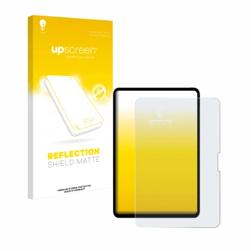 Front side of a product packaging with the brand logo upscreen. Next to it is the device Apple iPad Pro 13