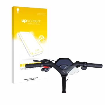 Front side of a product packaging with the brand logo upscreen. Next to it is the device Segway Ninebot P65D shown with the co