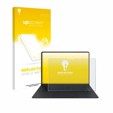 Front side of a product packaging with the brand logo upscreen. Next to it is the device Huawei MateBook X Pro 2024 shown with