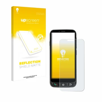 Front side of a product packaging with the brand logo upscreen. Next to it is the device SPC Zeus 4G Pro shown with the corres