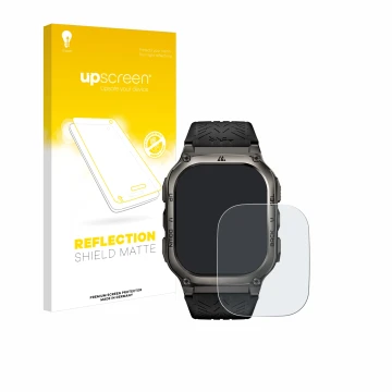 Front side of a product packaging with the brand logo upscreen. Next to it is the device Kospet Tank M3 shown with the corresp