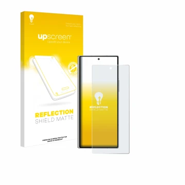 Front side of a product packaging with the brand logo upscreen. Next to it is the device Samsung Galaxy Z Fold 6 5G shown with