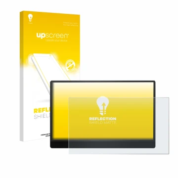 Front side of a product packaging with the brand logo upscreen. Next to it is the device MSI Pro MP161 E2 shown with the corre