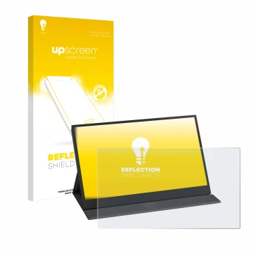 Front side of a product packaging with the brand logo upscreen. Next to it is the device Yodoit PTM15 15.6