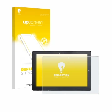 Front side of a product packaging with the brand logo upscreen. Next to it is the device Awow AiBook 10 shown with the corresp