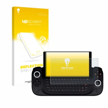 Front side of a product packaging with the brand logo upscreen. Next to it is the device Ayaneo Slide shown with the correspon