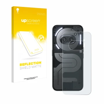 Front side of a product packaging with the brand logo upscreen. Next to it is the device Nothing Phone (2a) Plus (Back) shown 