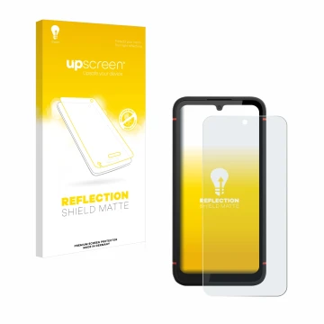 Front side of a product packaging with the brand logo upscreen. Next to it is the device Gigaset GX4 Pro shown with the corres