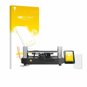 Front side of a product packaging with the brand logo upscreen. Next to it is the device Anycubic Kobra 3 shown with the corre