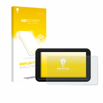 Front side of a product packaging with the brand logo upscreen. Next to it is the device Atomos Shinobi 2 shown with the corre