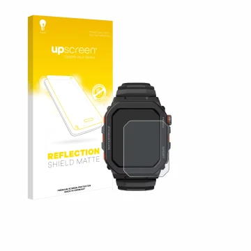 Front side of a product packaging with the brand logo upscreen. Next to it is the device Zeblaze Ares GPS shown with the corre