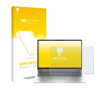 Front side of a product packaging with the brand logo upscreen. Next to it is the device HP ProBook 460 G11 shown with the cor