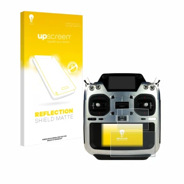 Front side of a product packaging with the brand logo upscreen. Next to it is the device Futaba T26SZ shown with the correspon