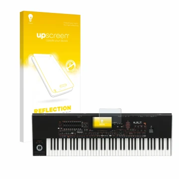 Front side of a product packaging with the brand logo upscreen. Next to it is the device KORG Pa4x shown with the correspondin