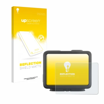 Front side of a product packaging with the brand logo upscreen. Next to it is the device GoPro Hero 4k shown with the correspo