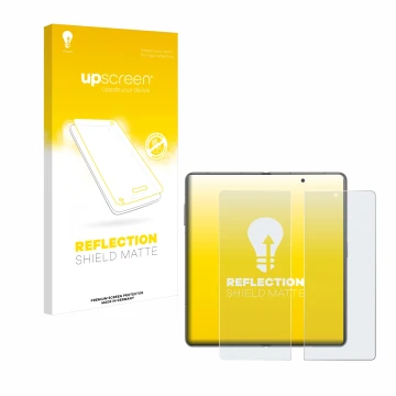 Front side of a product packaging with the brand logo upscreen. Next to it is the device Honor Magic V3 (inneres Display) show