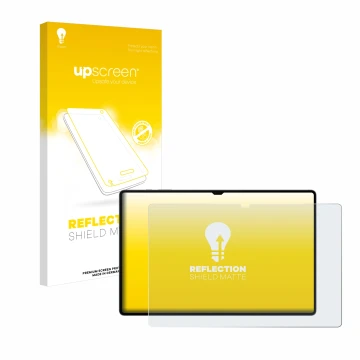 Front side of a product packaging with the brand logo upscreen. Next to it is the device Samsung Galaxy Tab S10 Ultra 5G shown