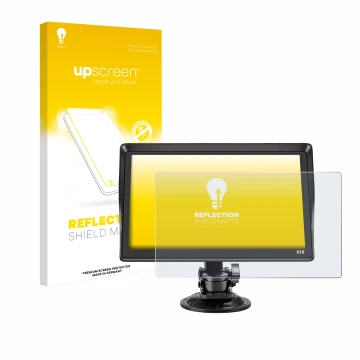 Front side of a product packaging with the brand logo upscreen. Next to it is the device Xgody X10 9