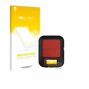 Front side of a product packaging with the brand logo upscreen. Next to it is the device Garmin inReach Messenger Plus shown w