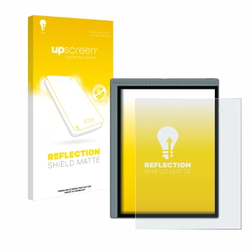 Front side of a product packaging with the brand logo upscreen. Next to it is the device Bigme B1051C shown with the correspon
