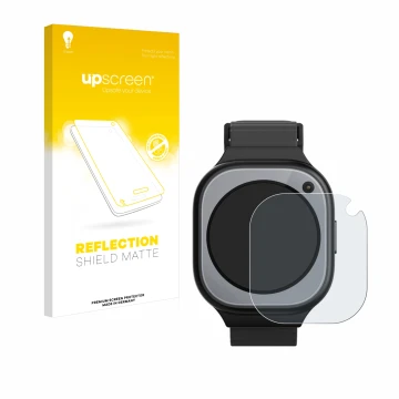 Front side of a product packaging with the brand logo upscreen. Next to it is the device Xplora X6Pro shown with the correspon