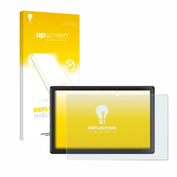 Front side of a product packaging with the brand logo upscreen. Next to it is the device SGIN T10P 10.1