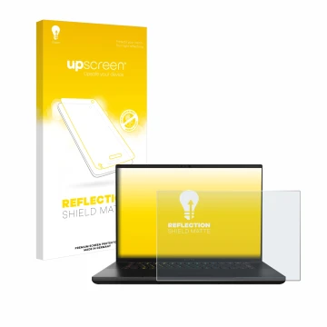 Front side of a product packaging with the brand logo upscreen. Next to it is the device Razer Blade 16 2024 shown with the co