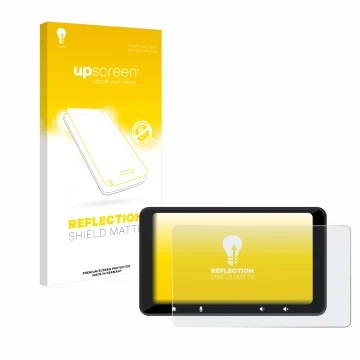 Front side of a product packaging with the brand logo upscreen. Next to it is the device Carpuride W708 Pro 7