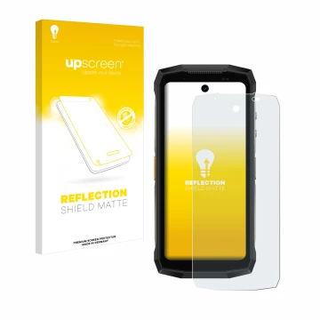 Front side of a product packaging with the brand logo upscreen. Next to it is the device Ulefone Armor Mini 20 Pro shown with 