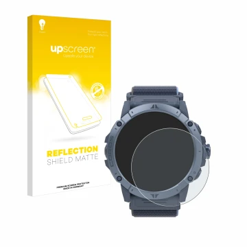 Front side of a product packaging with the brand logo upscreen. Next to it is the device Coros Vertix 2S shown with the corres