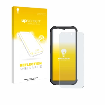 Front side of a product packaging with the brand logo upscreen. Next to it is the device Sonim XP400 shown with the correspond