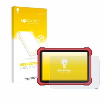 Front side of a product packaging with the brand logo upscreen. Next to it is the device Launch X-431 Euro Link shown with the
