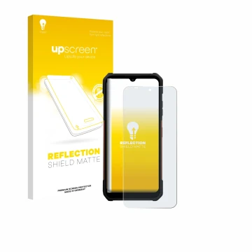 Front side of a product packaging with the brand logo upscreen. Next to it is the device myPhone Hammer Construction 2 Thermal