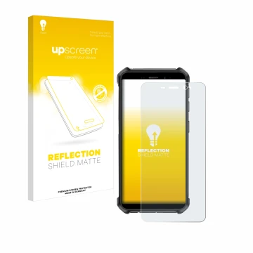 Front side of a product packaging with the brand logo upscreen. Next to it is the device Ulefone Armor X12 shown with the corr