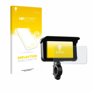 Front side of a product packaging with the brand logo upscreen. Next to it is the device Midland Bike-Play-Guardian shown with