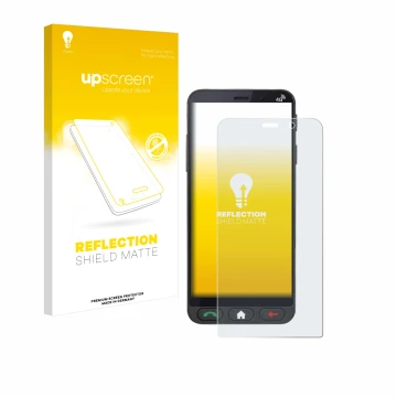 Front side of a product packaging with the brand logo upscreen. Next to it is the device Brondi Amico Vero 4G shown with the c