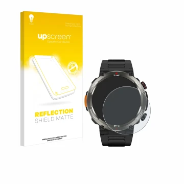 Front side of a product packaging with the brand logo upscreen. Next to it is the device Blackview W50 Pro 1.45