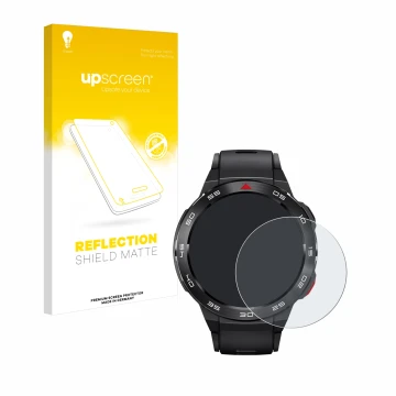 Front side of a product packaging with the brand logo upscreen. Next to it is the device Xiaomi Mibro GS Pro shown with the co