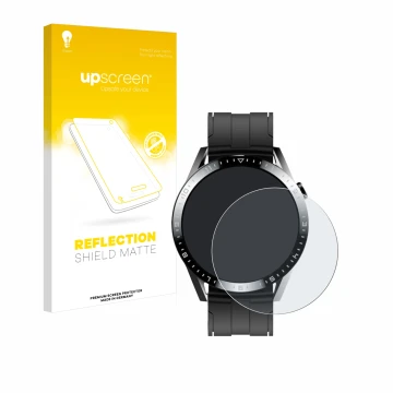 Front side of a product packaging with the brand logo upscreen. Next to it is the device Tracer Smartwatch SM9 shown with the 