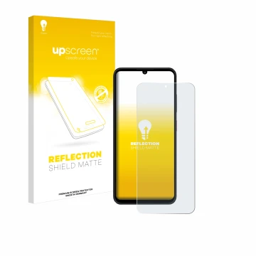 Front side of a product packaging with the brand logo upscreen. Next to it is the device ZTE Blade A55 shown with the correspo