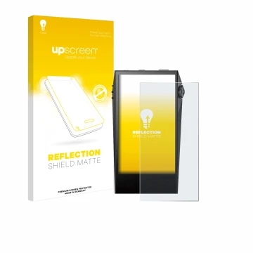 Front side of a product packaging with the brand logo upscreen. Next to it is the device Astell&Kern SP3000M shown with the co