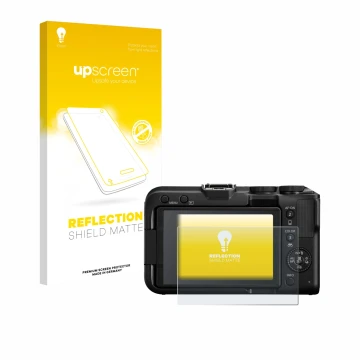 Front side of a product packaging with the brand logo upscreen. Next to it is the device Canon EOS R50 V shown with the corres