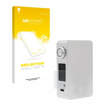 Front side of a product packaging with the brand logo upscreen. Next to it is the device Lost Vape Centaurus M200 shown with t