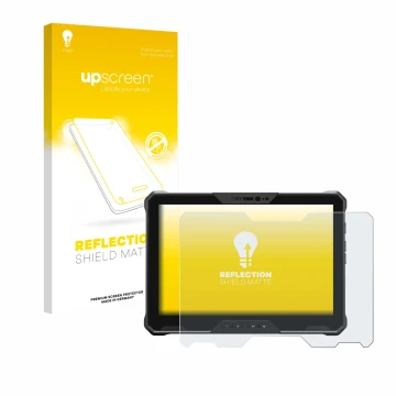 Front side of a product packaging with the brand logo upscreen. Next to it is the device Dell Latitude 7030 Rugged Extreme sho